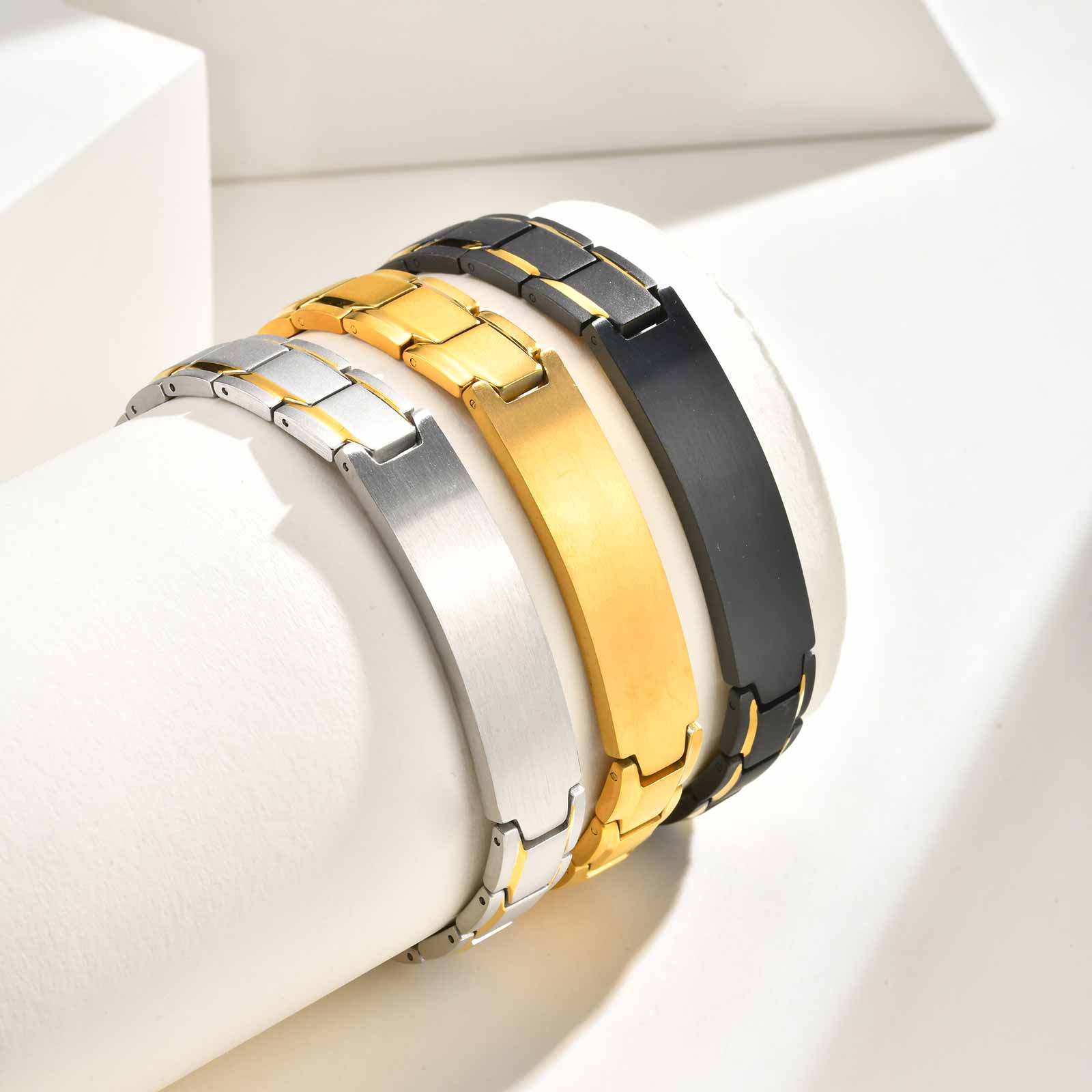 Jewelry Watches For Men - Bracelet gravé avec texte de nom
