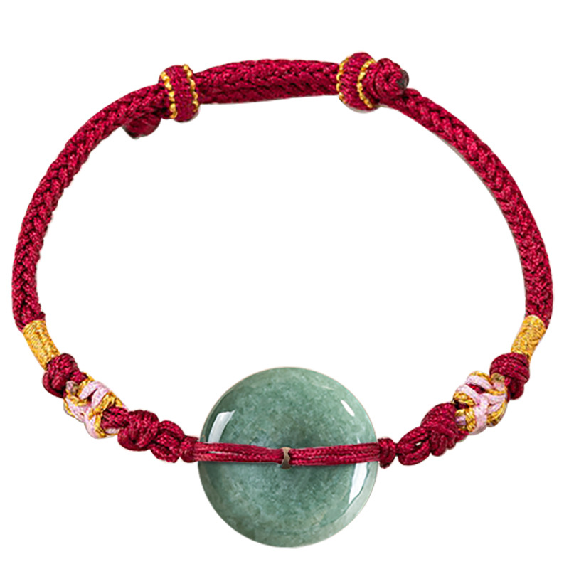 The Jewelry & Watches - Bracelet beignet en jadéite verte du
