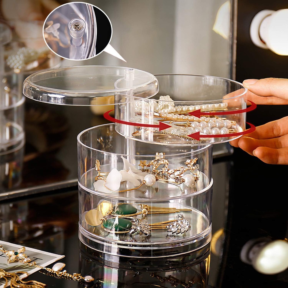 Shop Jewelry & Watches Near Me - Organisateur de bijoux rotatif à 360°,