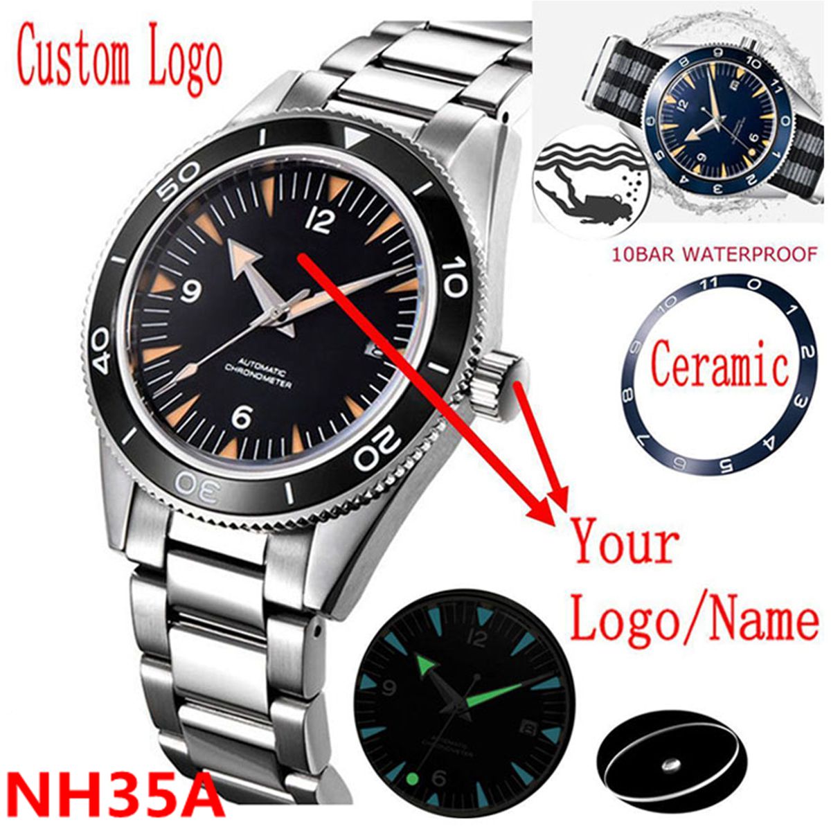 Logo personnalisé NH35 mouveme - Automatic Watch Winder avis et prix