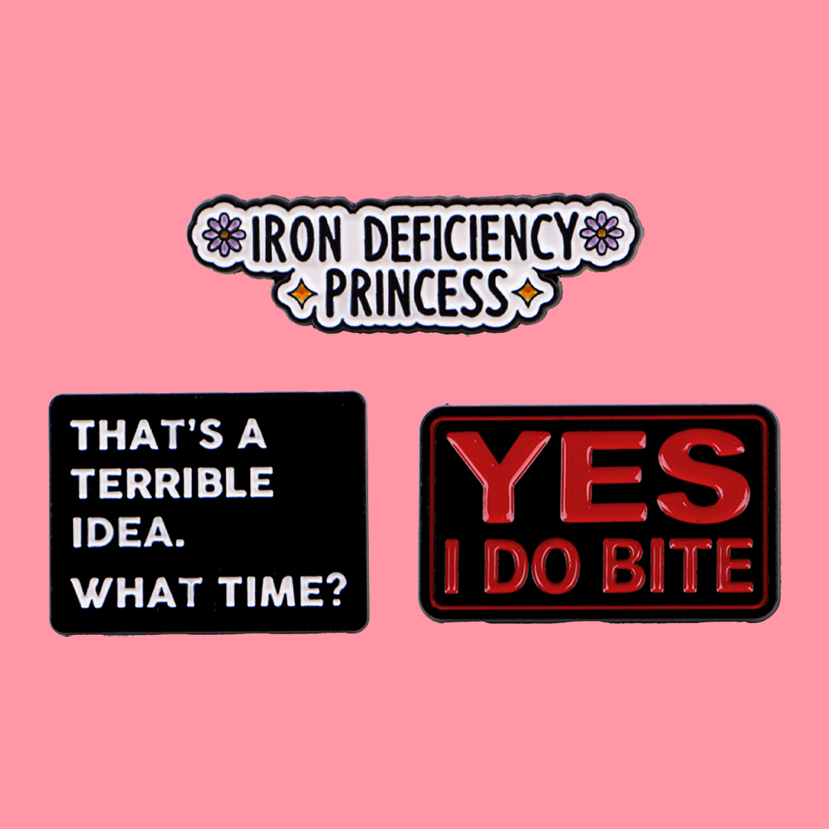 Broche émaillée « YES I DO BIT - Jewelry Quotes avis et prix