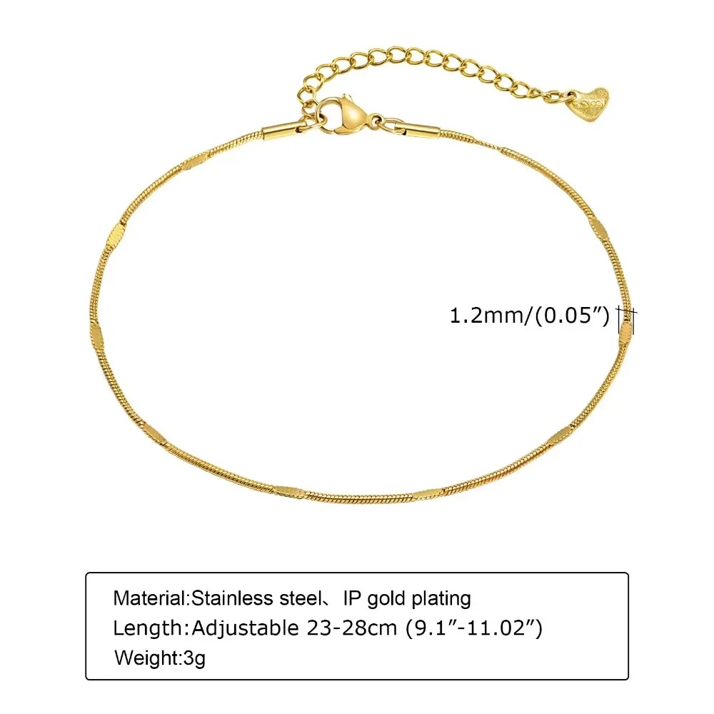 Chaîne de cheville minimaliste - Jc Jewelry & Watches Reviews avis et prix