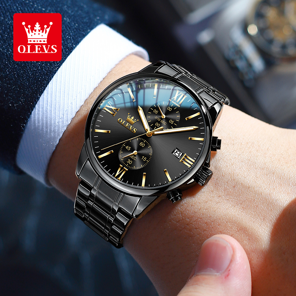 OLEVS 2886 montre à Quartz noi - Jewelry Inspired Watches avis et prix