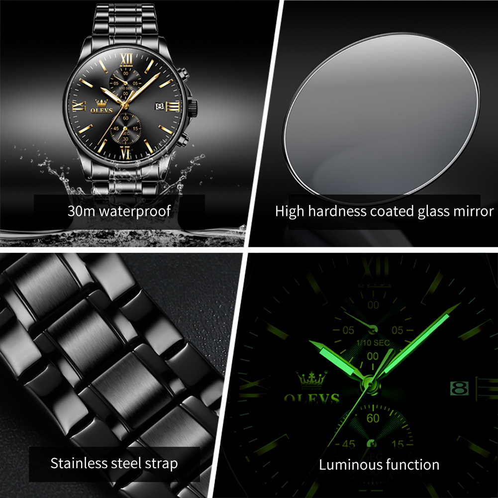 OLEVS 2886 montre à Quartz noi - Jewelry Inspired Watches avis et prix