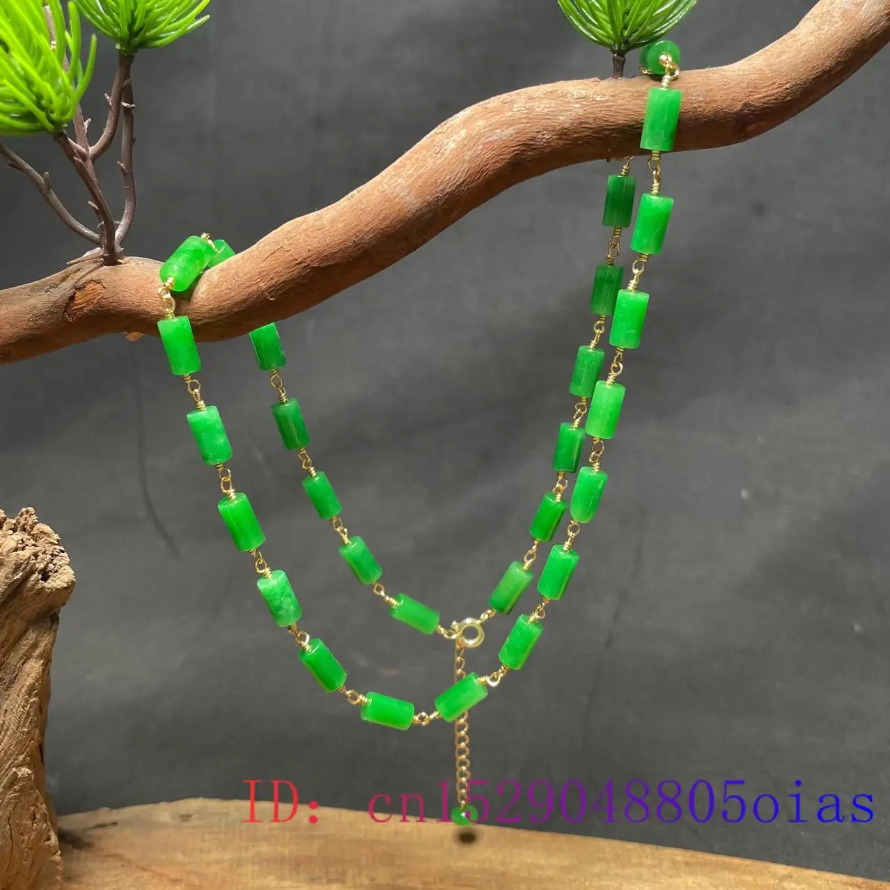 Collier de perles de Jade vert - The Jewelry & Watches avis et prix