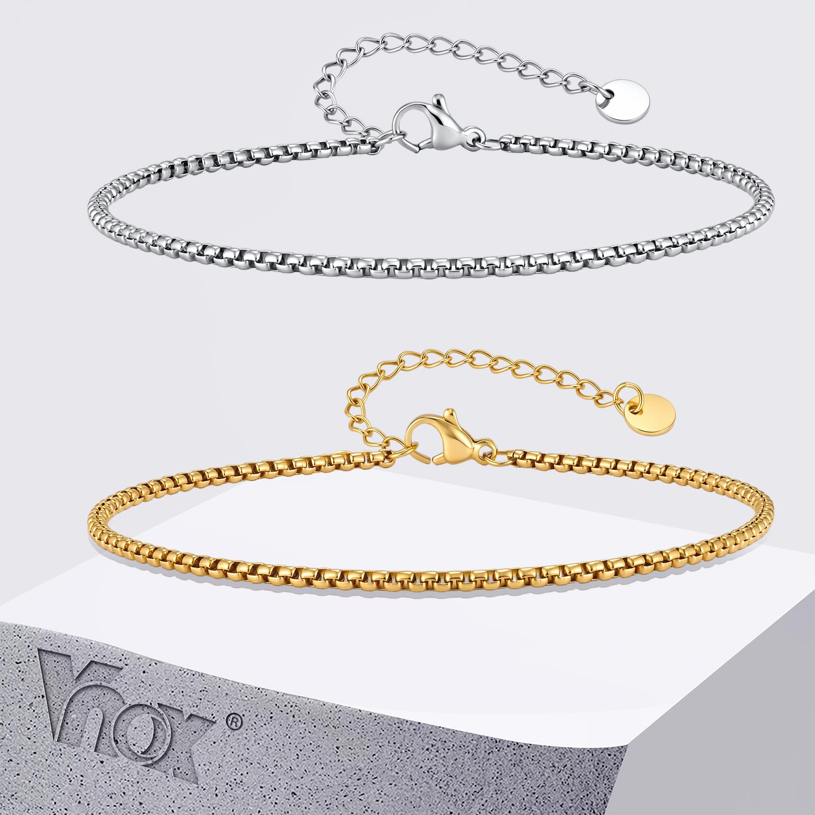 Vnox Chaîne de cheville en aci - Jc Jewelry & Watches Reviews avis et prix
