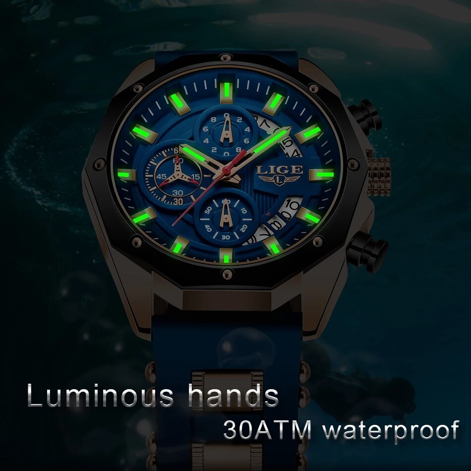LIGE-Montre de sport en silico - Jewelry Inspired Watches avis et prix