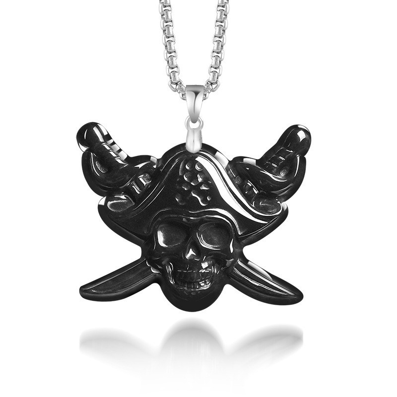 Collier pendentif crâne en jad - Luxury Gifts Jewelry & Watches Namfleg Mostar avis et prix