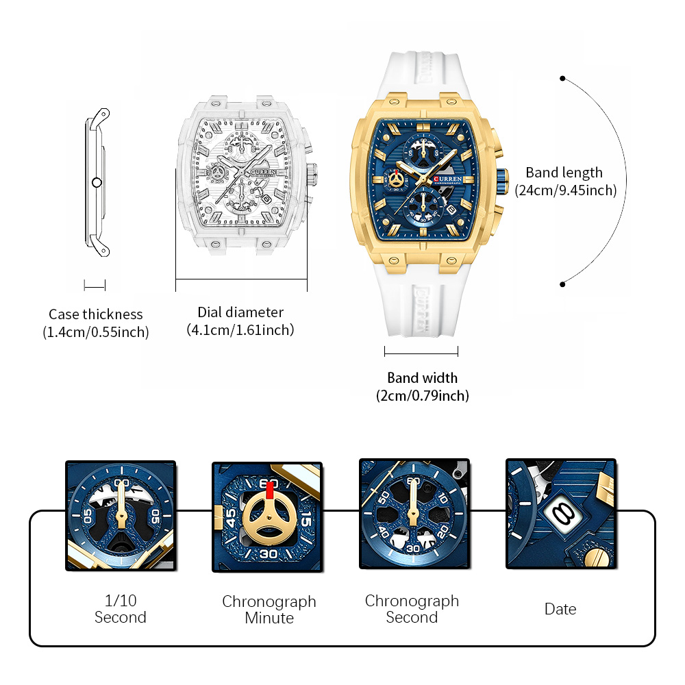 Montre vintage de luxe CURREN  - Jewelry Style Watches avis et prix