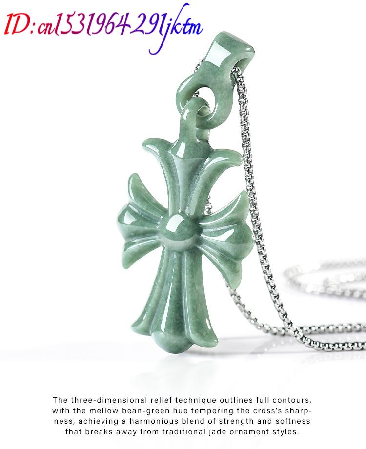 Collier pendentif croix en jad - Luxury Gifts Jewelry & Watches Namfleg Mostar avis et prix