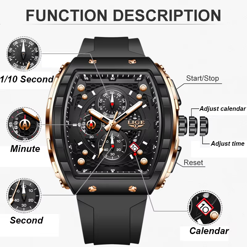 Montre de luxe pour homme LIGE - Jewelry Inspired Watches avis et prix