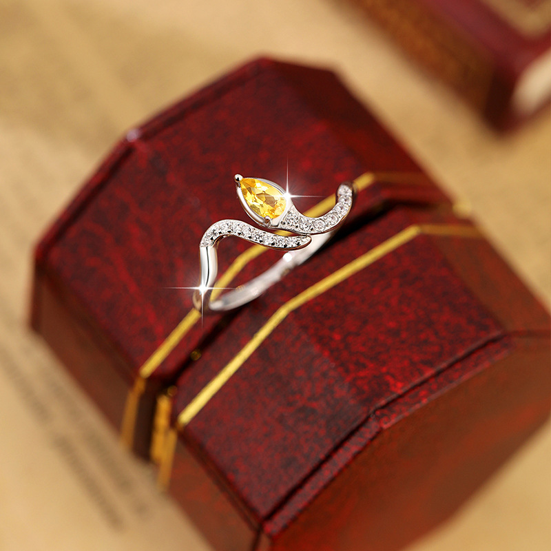 Bague de mariage ajustable en  - Birthstone Ring Set avis et prix
