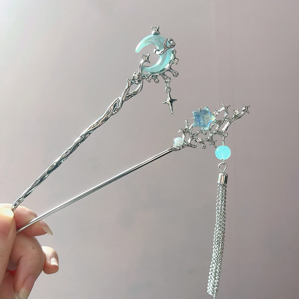Pierre de lune étoile lune bât - Shop Jewelry & Watches Near Me avis et prix